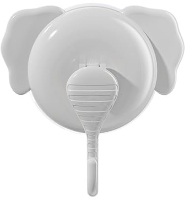 Generico Forti Ganci a Ventosa Elefante, Gancio da Parete Multiuso Senza Chiodi, Gancio per Asciugamano con Aspirazione Sottovuoto per Cucina, Bagno, Doccia, Parete, Finestra