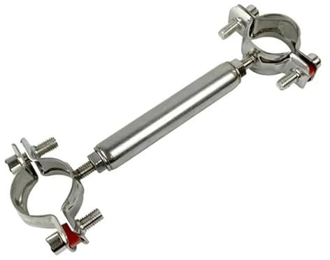 304 Stainless Steel Adjustable Double End Tube Pipe Clamp Bracket Support Clip Fit Pipe Fitting Connector Adapter Coupling(Length 110-200mm,38-40mm)