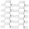 Generic Strap Clamp 10pcs Horseback Saddle Clamp Buckle U-Shaped Pipe Clamp Bracket Buckle Square Pipe Clamp Silver