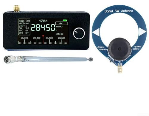 Radio Mini SI4732, radio completa ESP-32-S3 controlador principal SI4732, LSB, USB, AM, FM, pantalla IPS de 1,9 pulgadas, con antena (B)