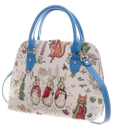 Signare Gobelin-Tasche mit Tragegriff oben, Crossboday-Tasche und Schultertasche, Peter Rabbit, One Size