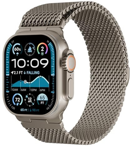 STEEZRD Metall Ersatzarmband Kompatibel mit Apple Watch Armband 49mm 46mm 45mm 44mm 42mm Damen Herren, Milanaise Edelstahl Magnetisch Armbänder für iWatch Ultra 2/Ultra Series 10 9 8 7 6 5 4 3 SE
