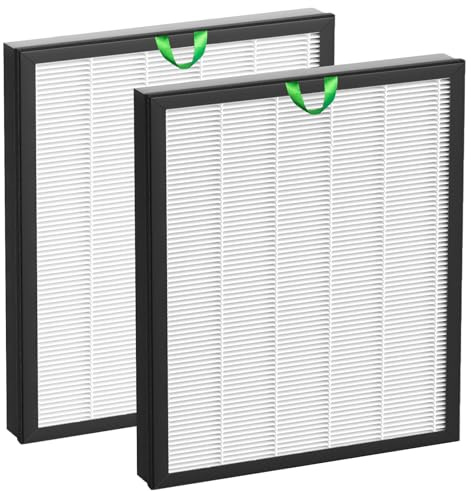 Vital 100S HEPA Replacement Filter for LEVOIT Vital 100S/100S-P Air Purifier,3-in-1 H13 True HEPA High-Efficiency Activated Carbon Filter,Vital 100S-RF,2 Pack,White