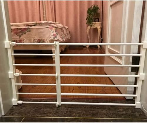ININOSNP Cierre automático Puerta retráctil for Mascotas con barandillas, Ideal for escaleras pequeñas y Medianas.