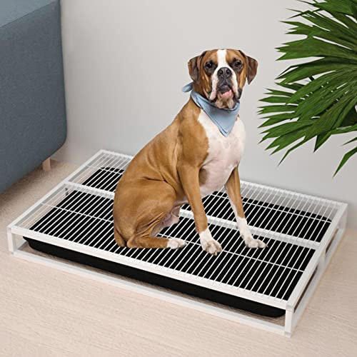 Bac à litière pour animal domestique - Toilettes d'entraînement pour chien - Portable - Pour chiots - Fournitures de salle de bain pour la maison et l'extérieur