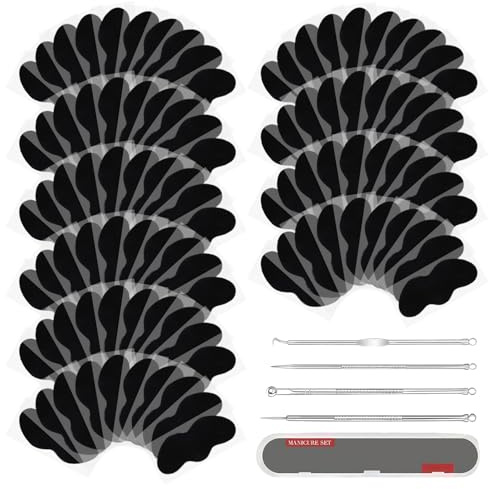 100 Stück Mitesserentferner Stripes, Nasenstrips Mitesser, Black Head Remover For Nose, Kommt mit Blackhead Remover Tool - Geeignet für Alle Hauttypen, Öffnet Die Poren, für Männer und Frauen