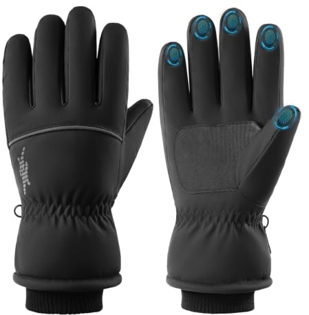 TRIWONDER Winter Fahrradhandschuhe, Winddicht & Touchscreen, Thermo Handschuhe, Laufhandschuhe für Laufen, Radfahren Training