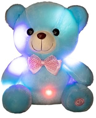 Générique LED-beleuchteter – 20,3 cm beleuchtetes Plüschtier – weiches und kuscheliges Nachtlicht Spielzeug Mädchen, Valentinstag, Heimdekoration