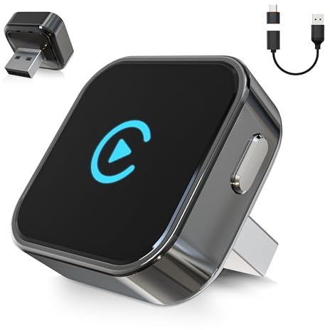 Wireless CarPlay & Android Auto Adapter 2026 Upgrade Instant 2-Phone Switch, 2-in-1 Plug & Play OTA Dongle for iPhone & Android, BT 5.3 & Dual WiFi 6 for 900+ Car Models