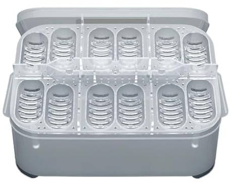 Incubadora De Huevos De Reptiles - Incubadora Transparente De 12 Ranuras | Transparente De Incubadora De Cría, Bandeja De Incubación Portátil Para Reptiles Pequeños | Equipo De Cuidado