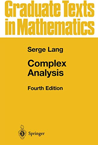 Complex Analysis (Graduate Texts in Mathematics, 103)