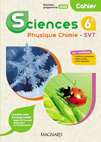 Sciences, Physique Chimie, SVT 6e (2023) - Cahier