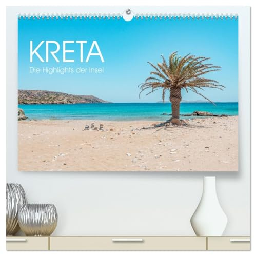 Kreta - Die Highlights der Insel (hochwertiger Premium Wandkalender 2026 DIN A2 quer), Kunstdruck in Hochglanz: Traumhafte Fotomotive von der griechischen Insel Kreta (CALVENDO Orte)