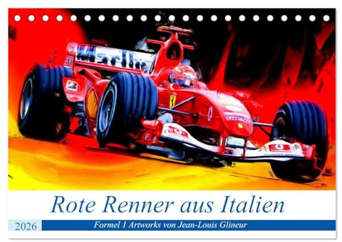 Rote Renner aus Italien (Tischkalender 2026 DIN A5 quer), CALVENDO Monatskalender: Teamkollegen, aber auch Rivalen (CALVENDO Sport)