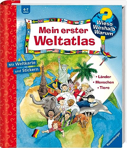 Wieso? Weshalb? Warum? Sonderband - Mein erster Weltatlas (Sachbuch ab 4 Jahre - mit Klappen, Stickern und riesigem Poster)