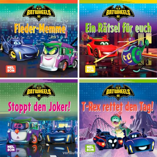 4er-Set Maxi-Mini 59: DC Batwheels: Set mit 4 Büchern ab 4 Jahren mit Batman für unterwegs zur neuen Vorschulserie (Nelson Maxi-Mini)