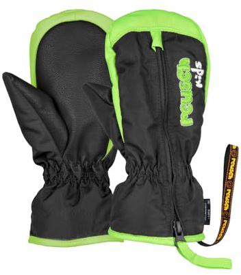 Reusch Winter-Fäustlinge für Babys & Kinder | extra warm & Winddicht | atmungsaktiv, Reißverschluss für leichtes Anziehen, Kinderhandschuhe für Alltag, Schnee & Outdoor, 1-6 Jahre, Ben Mitten