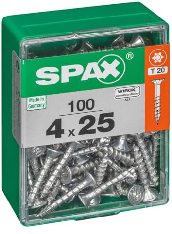 Spax Befestigungen Spax Trx Senkkopf gelb 4x25 m 100 St 4191020400252