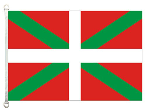 Home King Bannière de drapeaux du pays basque - 9,5 x 1,5 m - 100 % polyester - 110 g/m² - Tissu tricoté