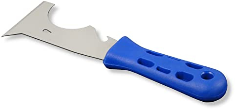 DEWEPRO Spatule multifonction – Spatule multifonction – Spatule de peintre – Spatule de plâtre avec de nombreuses fonctions – Largeur de la lame : 60 mm – Spatule multi-usages en acier inoxydable avec