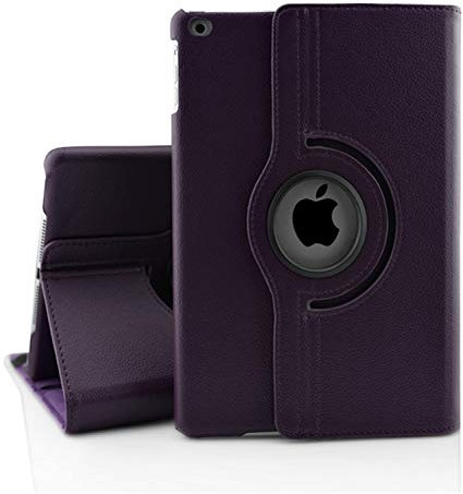 Coque Souple pour iPad 2 3 4 Rotatif Cuir Housse pour iPad 4 3 2 Tablette Housse de Protection A1560 A1459 A1458 A1416 A1430 A1403 A1396 Violet