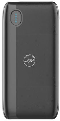 Mobility Lab - ML311609 - Power Bank 20000 mAh - 2 Ports USB 4.8A - Batterie Portable Power Bank Puissant avec indicateur de Batterie - Noir - Compatible Tout Smartphone 146 x 72 x 29 mm