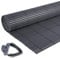 Laneetal Clôture en PVC, Canisse Plastique, Palissade de Protection Visuelle Anti-UV, Résistant aux Intempéries Brise-Vue pour Balcon, Jardin, Terrasse, Gris, 80 x 500 cm