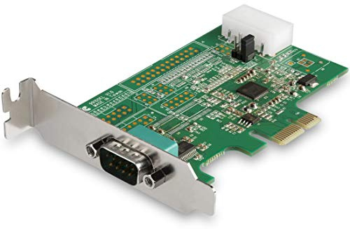 StarTech.com 1 Port Serielle Schnittstellenkarte PCIe mit 16950 UART | DB9 Anschluss, bis 921, 6 Kbit/s, Low Profile, Windows und Linux, konfigurierbare Stromversorgung
