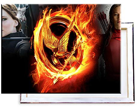 Unified Distribution Die Tribute von Panem - 80x60 cm Kunstdruck auf Leinwand • erstklassige Druckqualität • Dekoration • Wandbild