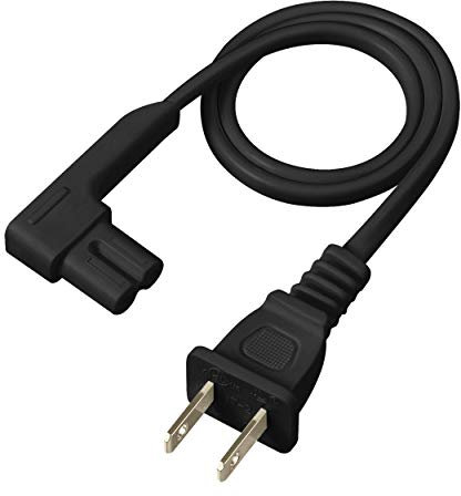 Vebner 49,5 cm Netzkabel kompatibel mit Sonos Play One, Sonos Play-1 und Sonos One SL Lautsprecher Kompatibel mit Sonos Play One Short Power Cable Cord (kurz, schwarz)