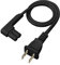Vebner 49,5 cm Netzkabel kompatibel mit Sonos Play One, Sonos Play-1 und Sonos One SL Lautsprecher Kompatibel mit Sonos Play One Short Power Cable Cord (kurz, schwarz)