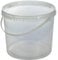 GardenersDream Durable Multipurpose Clear Round Recylable Plastic Storage Tubs 5L (3 Tubs)