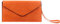 Wedmay Ladies Large Oversize Envelope Wristlet Strap Leather Evening Bag Prom Clutch Bag Purse For Women (F1460 Orange)