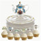 AK Giftshop Tea Cup and Saucer Mix Birthday Party Food Cupcakes Picks Decorations Toppers (Pack of 14)