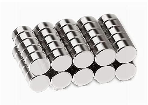 JUNAN Mini Scheibe Neodym Magnete, 6mm x 3mm Starke Rounde Kleine Magneten, klein rund Magnet,für Whiteboard, Pinnwand, Magnettafel, Kühlschrank, Tür, Karte, Bildschirm (50 Stück)