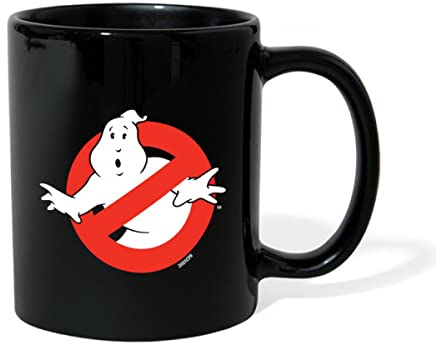 Spreadshirt SOS Fantômes Logo Coupe Mug Tasse, taille unique, noir