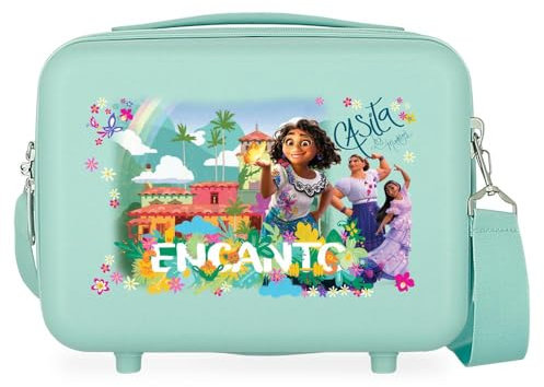 Disney Pink Cabin Suitcase Charm, 38 x 55 x 20 cm, Rigid ABS Combination Lock, Pink, Makeup Bag