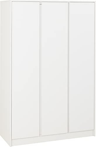 Seconique Malvern 3 Door Wardrobe in White
