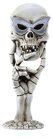 Warmhm 1stück Titel Halloween Skull Mirror Kreativer Make-up Spiegel Für Zuhause Vintage Deko Ergonomisches Design Schlafzimmer Und Jugendzimmer