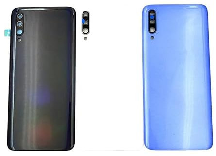 SHOWGOOD für Samsung Galaxy A70 2019 A705 SM-A705F Mittelrahmen Platte Blende Batterie Rückseite Tür mit Kameralinse Ersetzen (Blau)