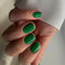 Ceboic Français Faux Ongles Court Carré Couleur Pure Press on Nails Ballerine Glossy Glänzend Ongles à Coller Acrylique Pleine Couverture Ongles à Presser 24Pcs pour Femmes et Filles(Vert)