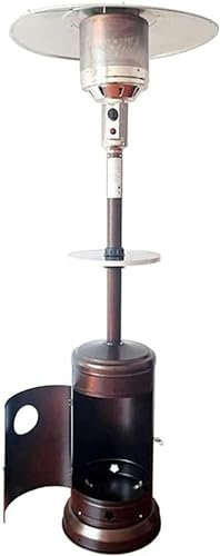 CIADAZ Chauffe-terrasse Chauffe-terrasse extérieur Chauffe-terrasse extérieur, revêtement en Poudre autoportant avec Porte et Table de Jardin, Chauffe-terrasse extérieur au gaz Chauffe-terrasse