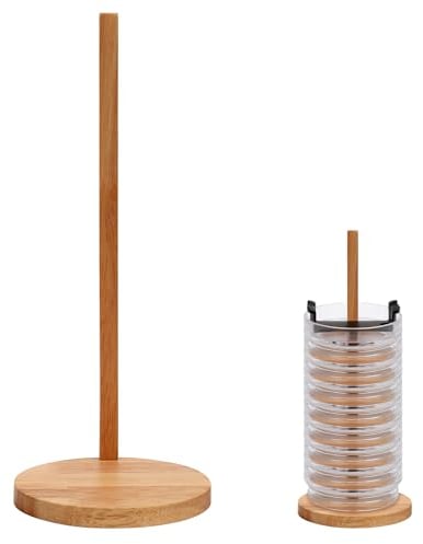 Portabicchieri in Legno, Portabicchieri Rimovibile con Viti impilabile Salvaspazio Portabottiglie per Acqua per Cucina Piano di Lavoro Armadietto