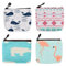 Rapidbok 4 Stück Mini Geldbörse, Leinwand Brieftasche, Kleines Portemonnaie Damen, Münzbeutel Niedlich Mädchen, Cartoon Pattern Tampontasche, Schlüsseltasche, Mini Tasche, Kleiner Geldbeutel Damen