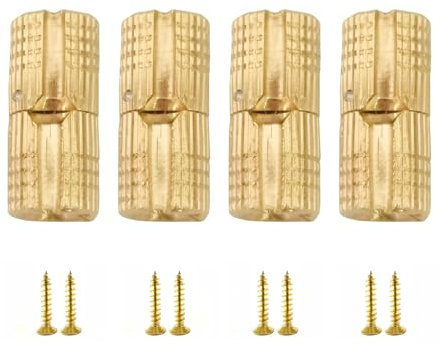 VOBOR Bisagra Barril,4 Piezas 8mm Bisagra de Barril Cilíndrico Latón Invisible,Mini Bisagras Ocultas 180°Ángulo de Apertura para Armarios Muebles Cajas de Joyería