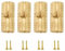 VOBOR Charnière Cylindrique, 4pcs 8mm Charnières À Barillet En Cuivre, Charnières De Porte Invisibles Dissimulées À 180 ° Pour Le Matériel D'armoire