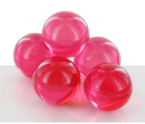 Lot de 12 Perles de bain rondes translucides - Fabrication Française - Sans Paraben (Passion)