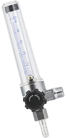 Yctze Argon/Carbon Dioxide Plastic Meter for Gas Shielding Welding, MIG and TIG Welding Tool Accessory Compatible with Arhon Argon Gas Bottle