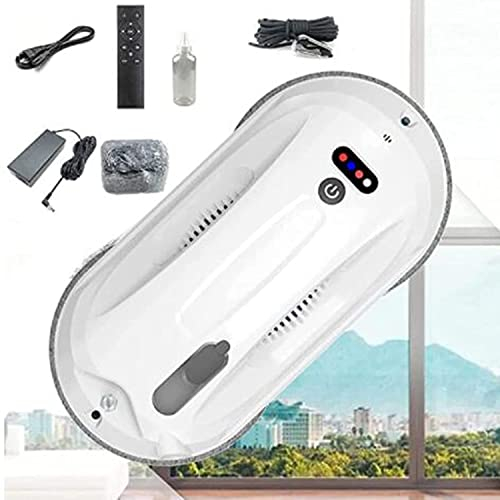 HAVVMK Robot Limpiador de Ventanas, Aspirador de Ventanas, Robot automático de Limpieza de Ventanas de Vidrio, para Limpieza de Ventanas Exteriores/Interiores, Ventanas Altas, Balcones, t