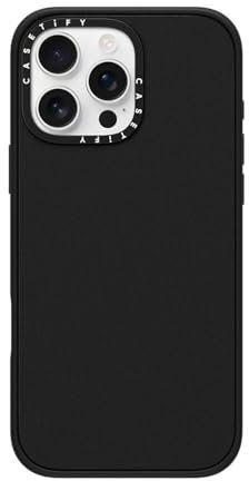 CASETiFY Impact iPhone 16 Pro Max Case [Slim / 8.2ft. 4X Military Grade Drop Protection/Wireless Charging Compatible] - Matte Black